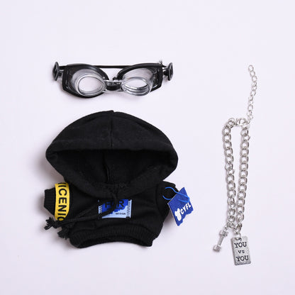 Only clothes] one or two generation pendant cloth cloth clothes pilot suit coat vinyl LABUBU doll coat