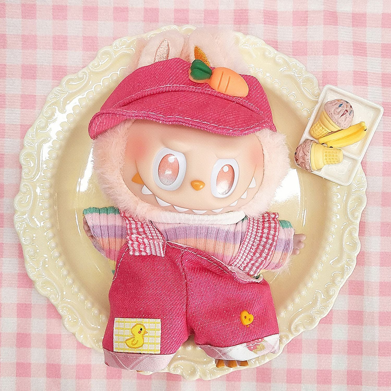 Labubu third generation doll clothes labubu 3.0 doll clothes generation second generation sitting party for blind box clothes 17cm