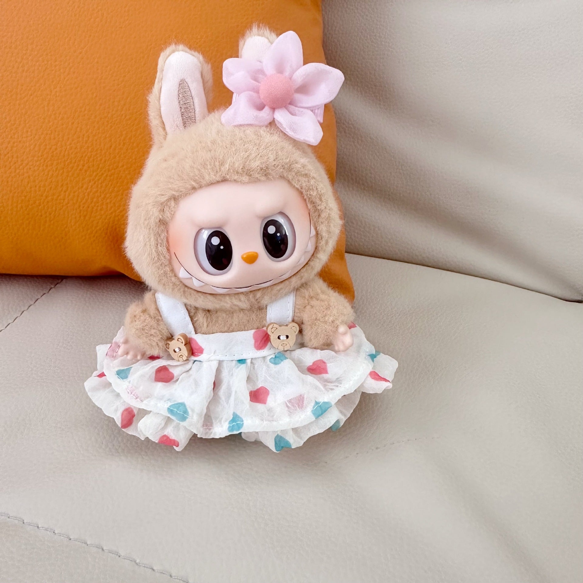 Only clothes] the first and second generation labubu doll clothes labubu sit party doll dress for sweet princess