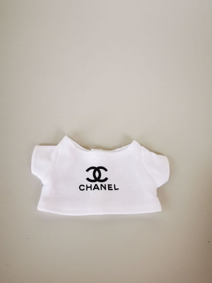 Labubu Blind Box Rags Clothes Chanel Strap Skirt T-shirt Printed T-suit Free Wear Clothes