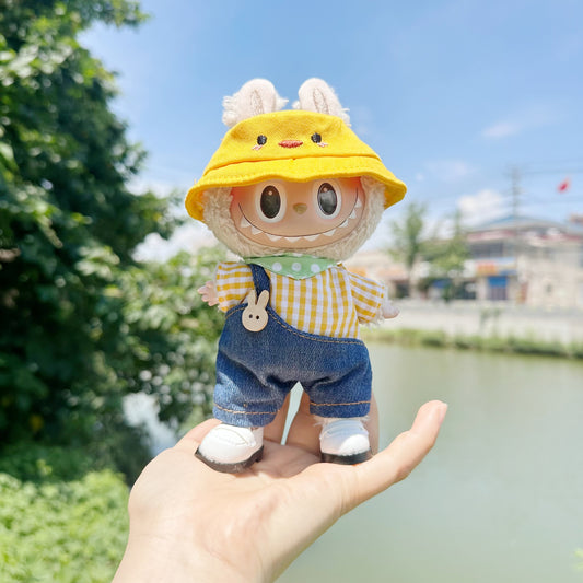 Only clothes] pull cloth clothes cute yellow duck suit LABUBU shoes hat accessories cute suit cute