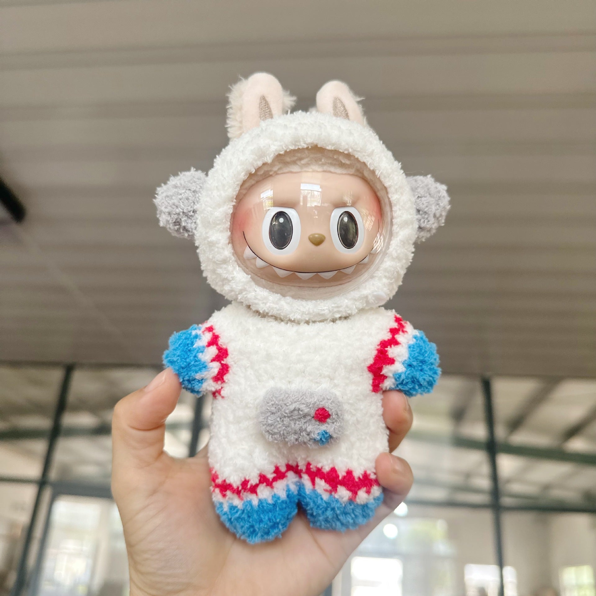 Only clothes] 17CM pendant cloth cloth clothes key chain LABUBU handmade astronaut suit space suit