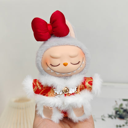 Labubu Doll Outfit - Purple Snake Year 3-Piece Set & More for 15-17cm Dolls