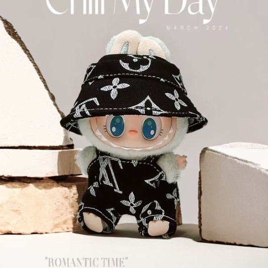 Labubu Pendant Doll Clothes Second Generation Blind Box Sitting Party 17cm Pendant First Generation Second Generation Doll Clothes Replacement