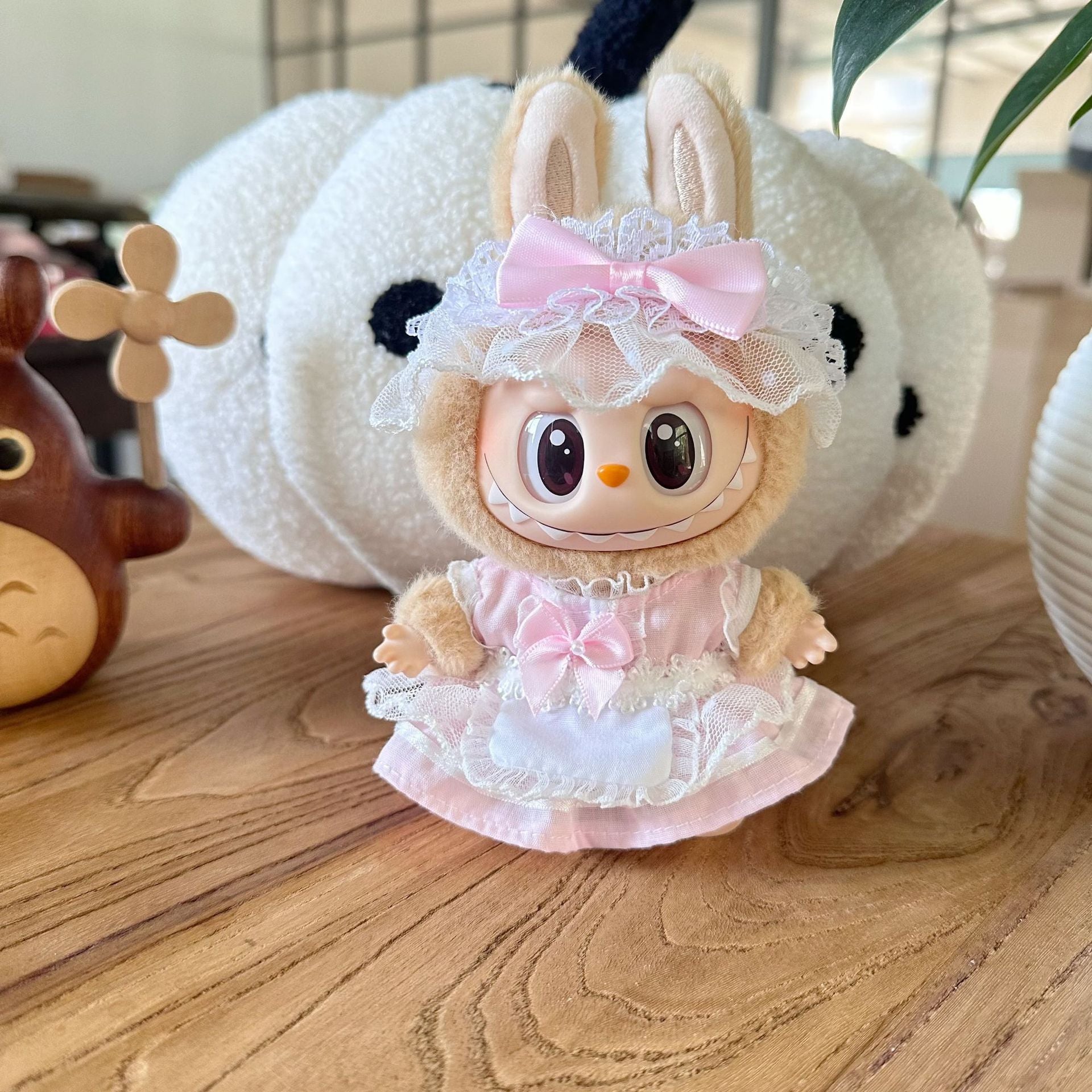 Only clothes] the first and second generation labubu doll clothes labubu sit party doll dress for sweet princess