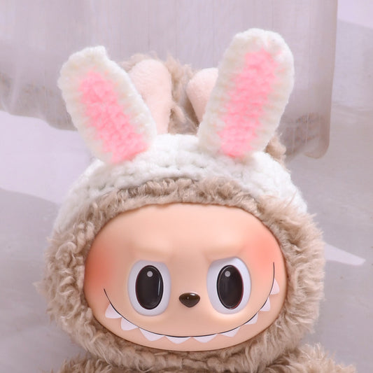 Labubu Doll Clothes - Striped Sweater & Headband Outfit for 1st & 2nd Gen Pendant