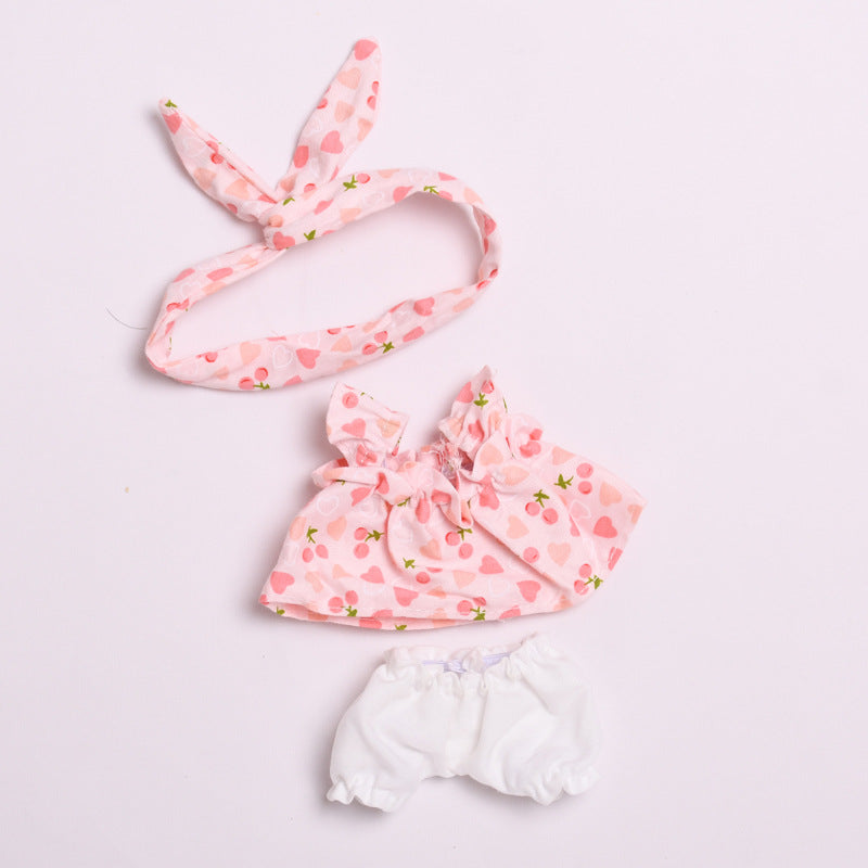 Only clothes] second generation blind box cloth cloth clothes key chain sit party Labubu cute doll suspender skirt