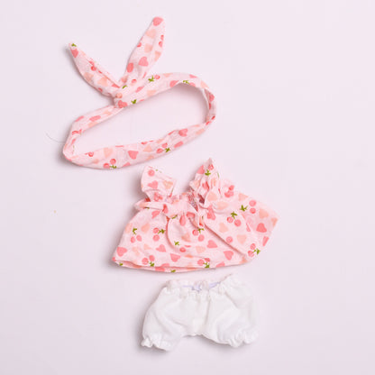 Only clothes] second generation blind box cloth cloth clothes key chain sit party Labubu cute doll suspender skirt