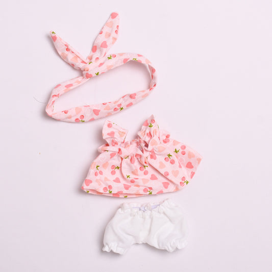 Only clothes] second generation blind box cloth cloth clothes key chain sit party Labubu cute doll suspender skirt