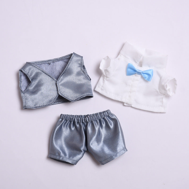 Only clothes] the first and second generation of labubu pendant clothes suit wedding dress for vinyl Labubu doll clothes