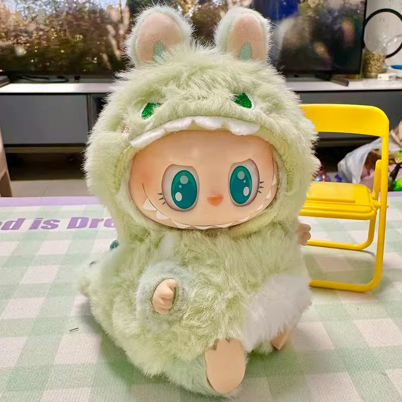 Clothes Only] First/Second Generation Pendant Labubu Clothes Rab Sit Party Doll Shark Elk suit