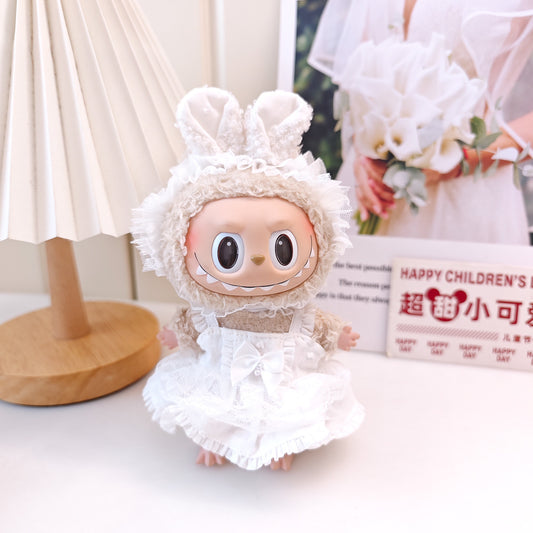 Labubu Doll Wedding Dress & Outfit Set for 17cm Vinyl Doll