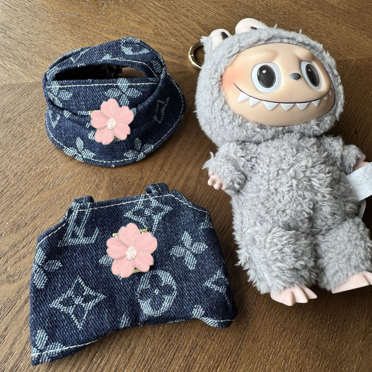 Labubu Doll Clothes Set - Casual Outfits with Replacement Letters
