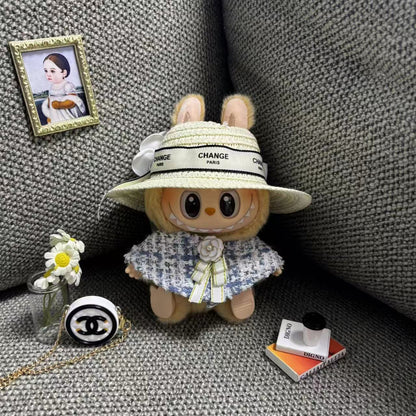 Labubu Doll Macaron Style Outfit for 17cm Vinyl Doll - Baby Clothes Set