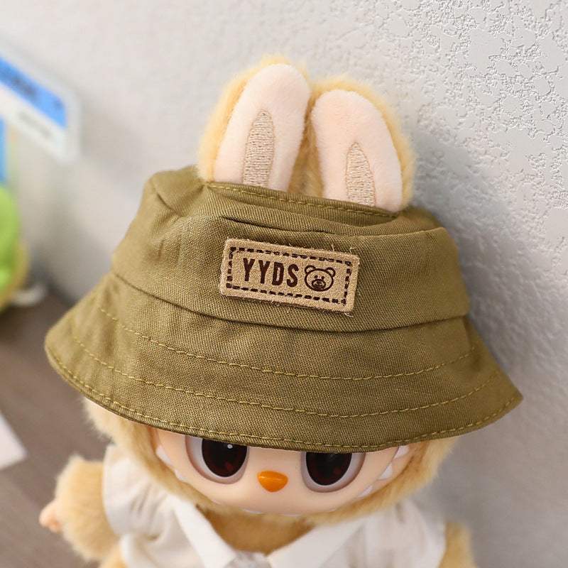The second generation of cloth cloth clothes vinyl doll sitting party labubu replacement pants hat shoes