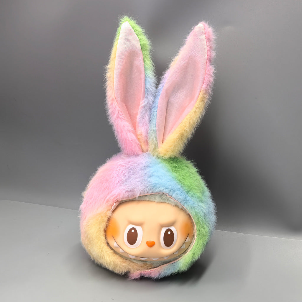 First, Second and Third Generation Labubu Baby Clothes 17cm Labubu 10cm Cotton Doll Rabbit Plush Hat Cute Hat