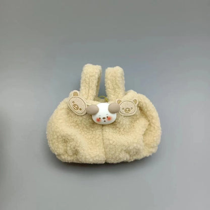 Only clothes] 17CM cloth clothes 15CM doll pink ball sweater bow shoes suit