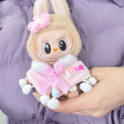 Generation Two Blind Box Labu New Year Clothes LABUBU Sitting Party Series Doll Coat New Year LOVE Clothes