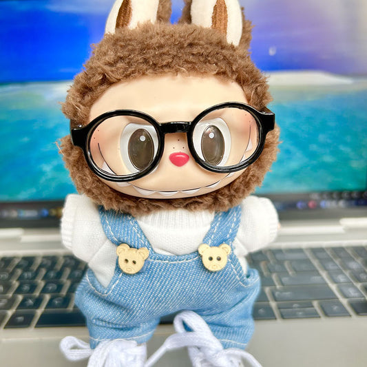 Only clothes] 17cm blind box cloth cloth pendant doll hat camera kettle shoes accessories Labubu doll