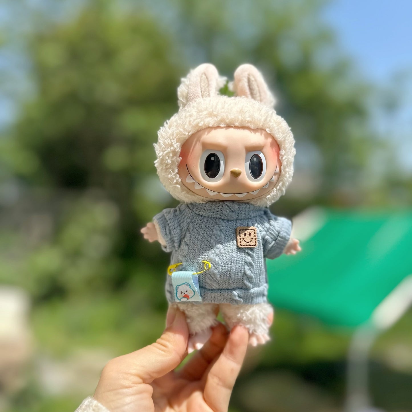 Only clothes] LABUBU doll 17CM key chain cloth cloth clothes Bailey suit pendant doll clothes full