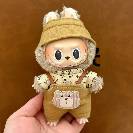 Labubu Doll Skirt Suit - 17cm Cute Dress-Up Outfit