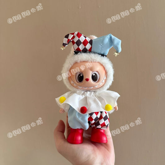 Labubu Labubu Doll Vinyl Blind Box Heart Macaron Front High Energy 3.0 Circus Clown Clothes