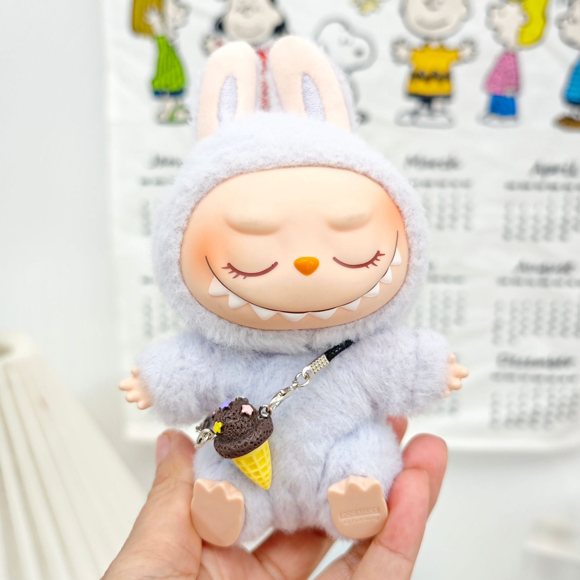 Labubu Doll Clothes Set - Sweater, Shawl & Hat for 1st-3rd Gen Pendants