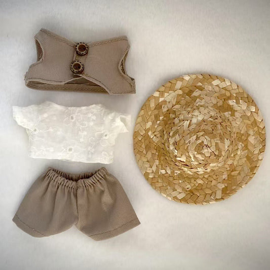Labubu Doll Clothes - 17cm Vest & Skirt Sets for Milan British Style