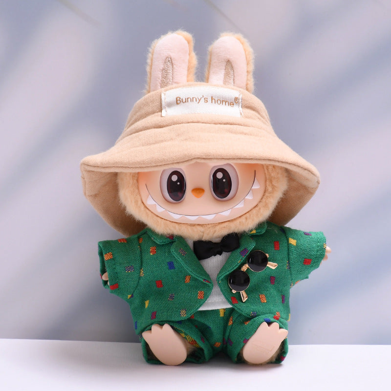 Only clothes] the first and second generation pendant labubu little suit suit suit sit labubu change baby clothes