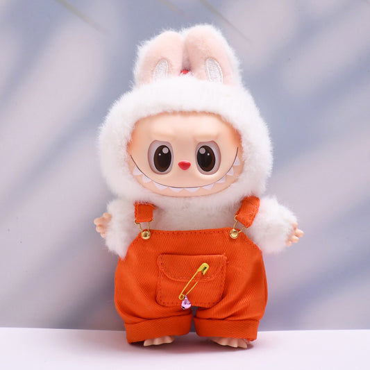 Baby clothes only] one or two generation pendant labubu clothes colorful pocket suspenders suit suit cloth cloth baby clothes