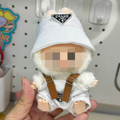 Labubu Doll Baby Clothes Outfit - 17cm Vinyl Doll Overalls Suit