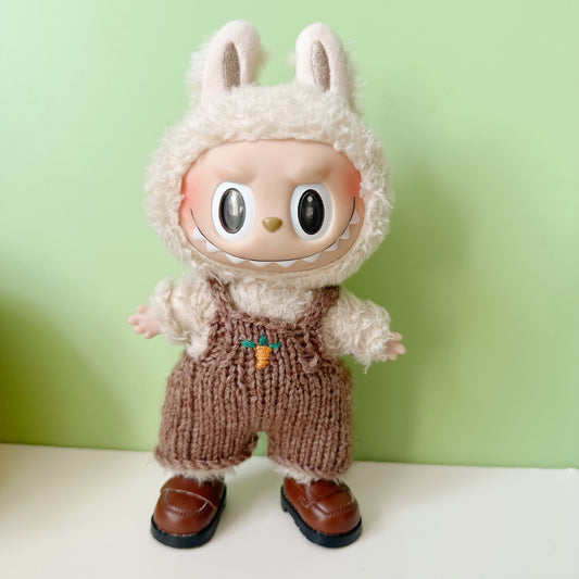 Only clothes] bubble Mart blind box LABUBU handmade suspenders pendant cloth shoes clothes accessories