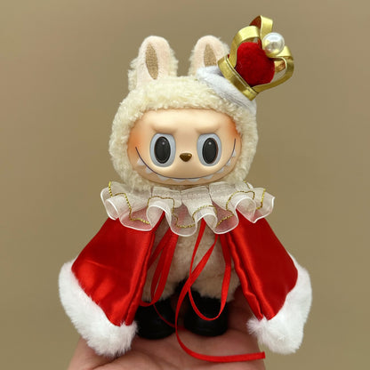 labubu doll clothes 17cm pull cloth clothes blind box doll skirt suit cute dress toy cross-border wholesale