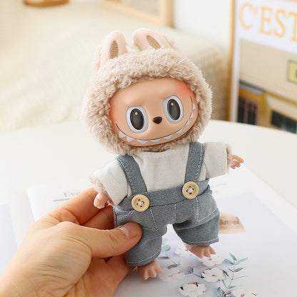 The first and second generation of cloth doll plush doll clothes pendant T-shirt suspenders clothing accessories blind box doll hat
