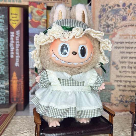 Labubu Smiley Face Shirt for 17cm Doll - Cute Wearable Outfit