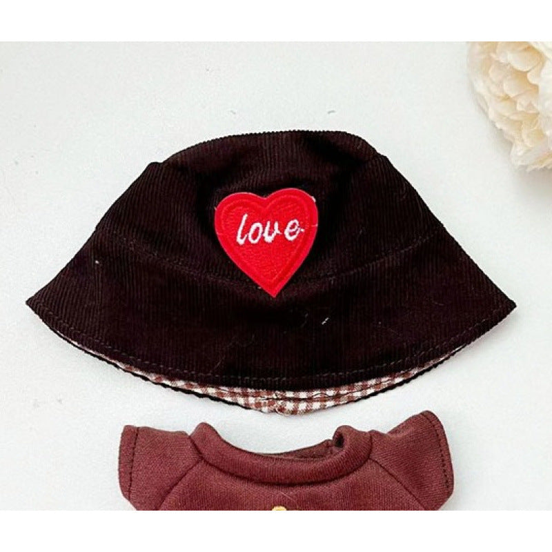 Only clothes] 17cm blind box cloth cloth pendant doll hat camera kettle shoes accessories Labubu doll