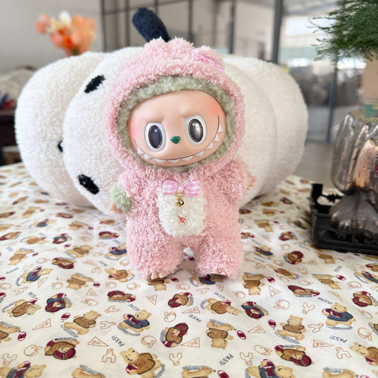 Only clothes] the first and second generation of cloth cloth hanging clothes lovers bear one-piece climbing suit LABUBU baby clothes super cute