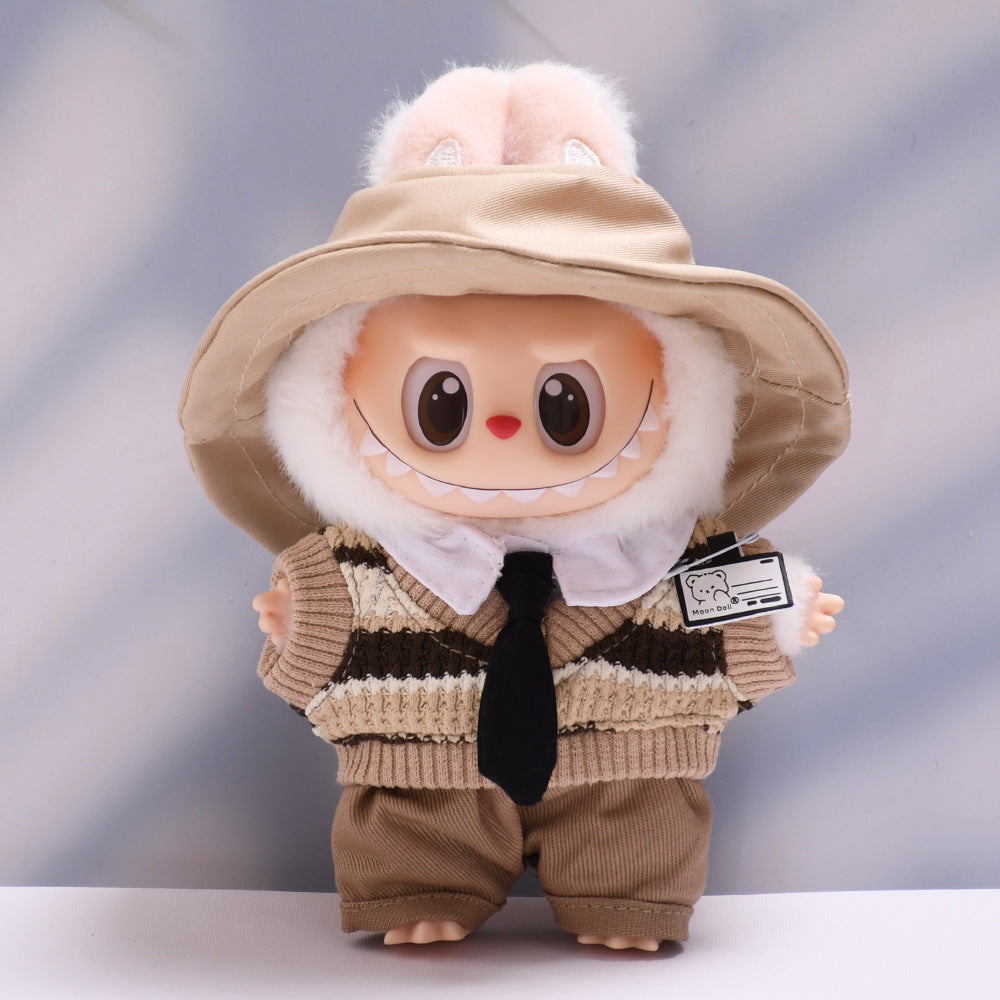 Only baby clothes] one or two generation pendant labubu clothes tie student clothes suit labubu baby clothes