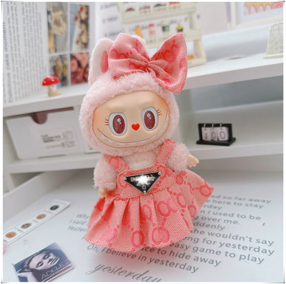 Labubu Doll Outfit - 17cm Cute Skirt Set for Vinyl Dolls