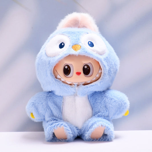 Only clothes] the first and second generations sit on the cloth hanging clothes labubu doll penguin shark jumpsuit