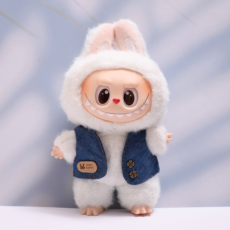 Only baby clothes] one, two and three generations of pendants labubu clothes waistcoat shawl cloth cloth replacement baby clothes
