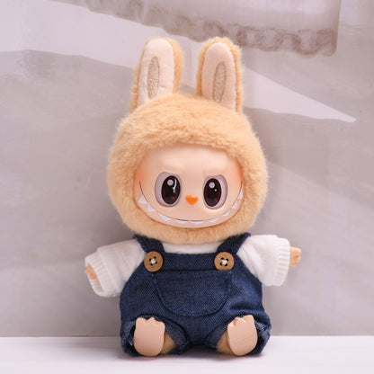 Only clothes] second generation blind box sitting party series Labubu pendant clothes vinyl face cloth baby clothes adorable