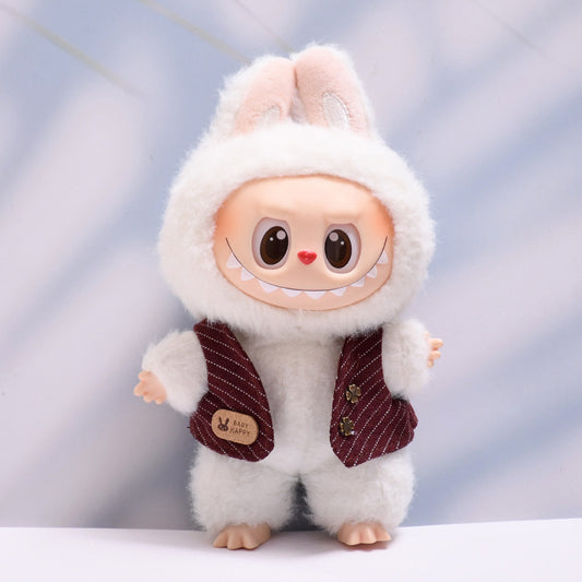 Only baby clothes] one, two and three generations of pendants labubu clothes waistcoat shawl cloth cloth replacement baby clothes