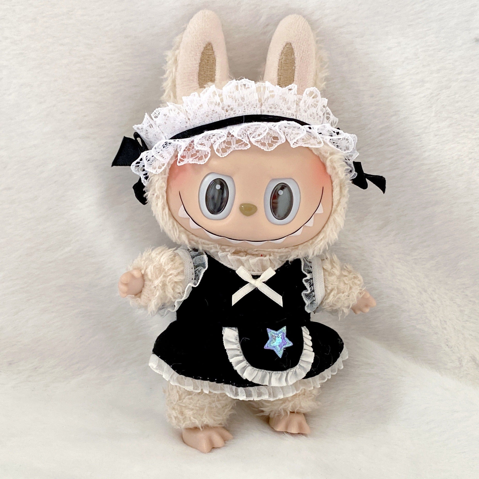 Labubu Doll Bunny Girl & Lace Maid Outfits for 17cm Vinyl Dolls