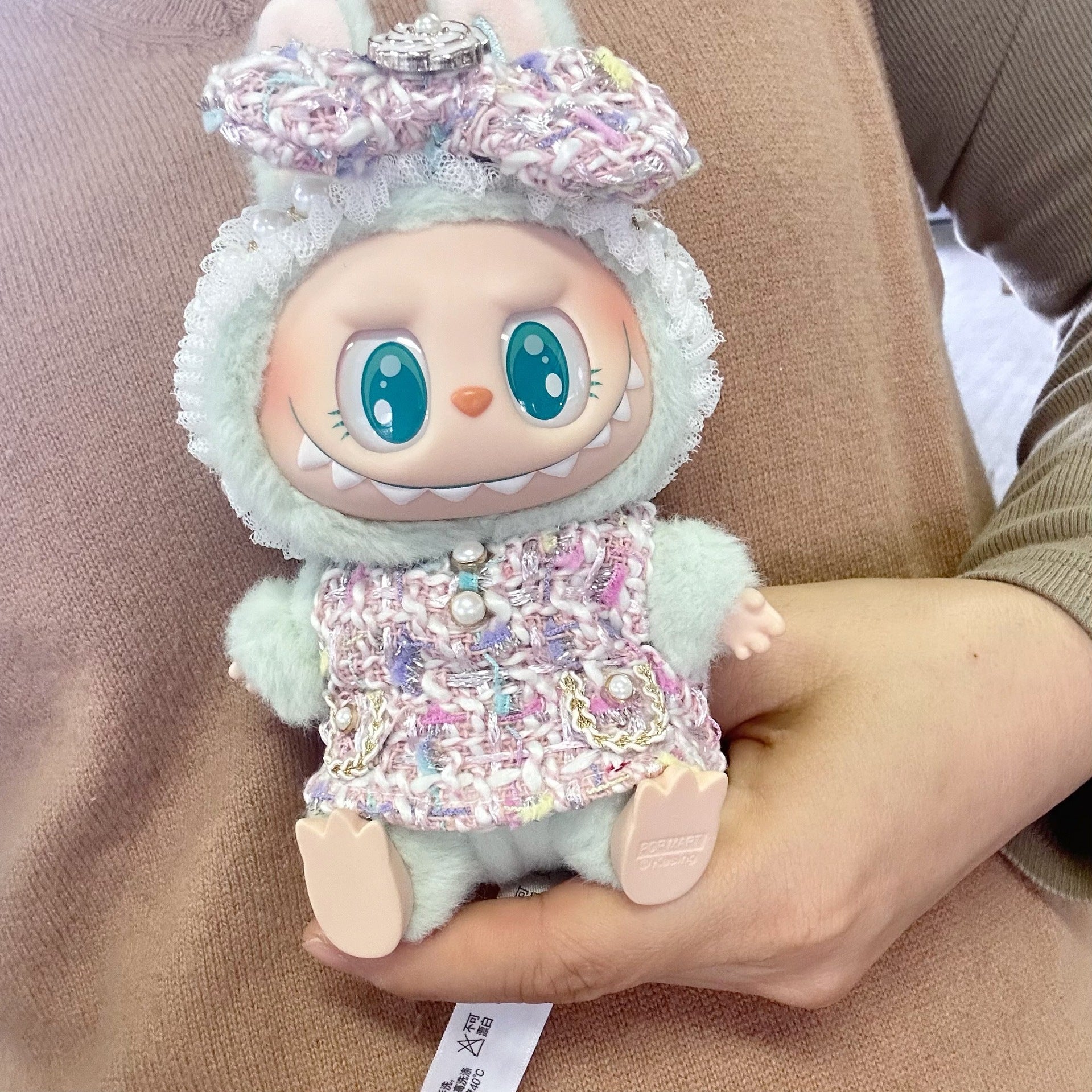 Clothes Only] One or Two Generation Blind Box Labubu Doll Clothes Pendant LABUBU Dress for Lady Fragrant Style Skirt Series
