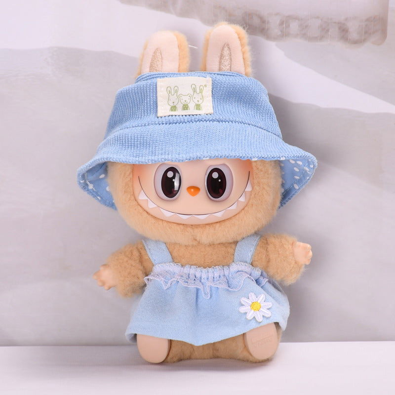Only clothes] second generation blind box Labubu clothes pendant cloth cloth sit party series keychain doll dress