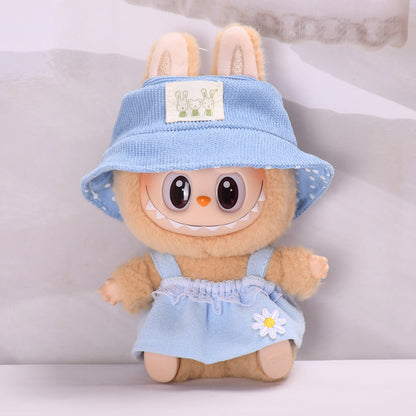 Only clothes] second generation blind box Labubu clothes pendant cloth cloth sit party series keychain doll dress