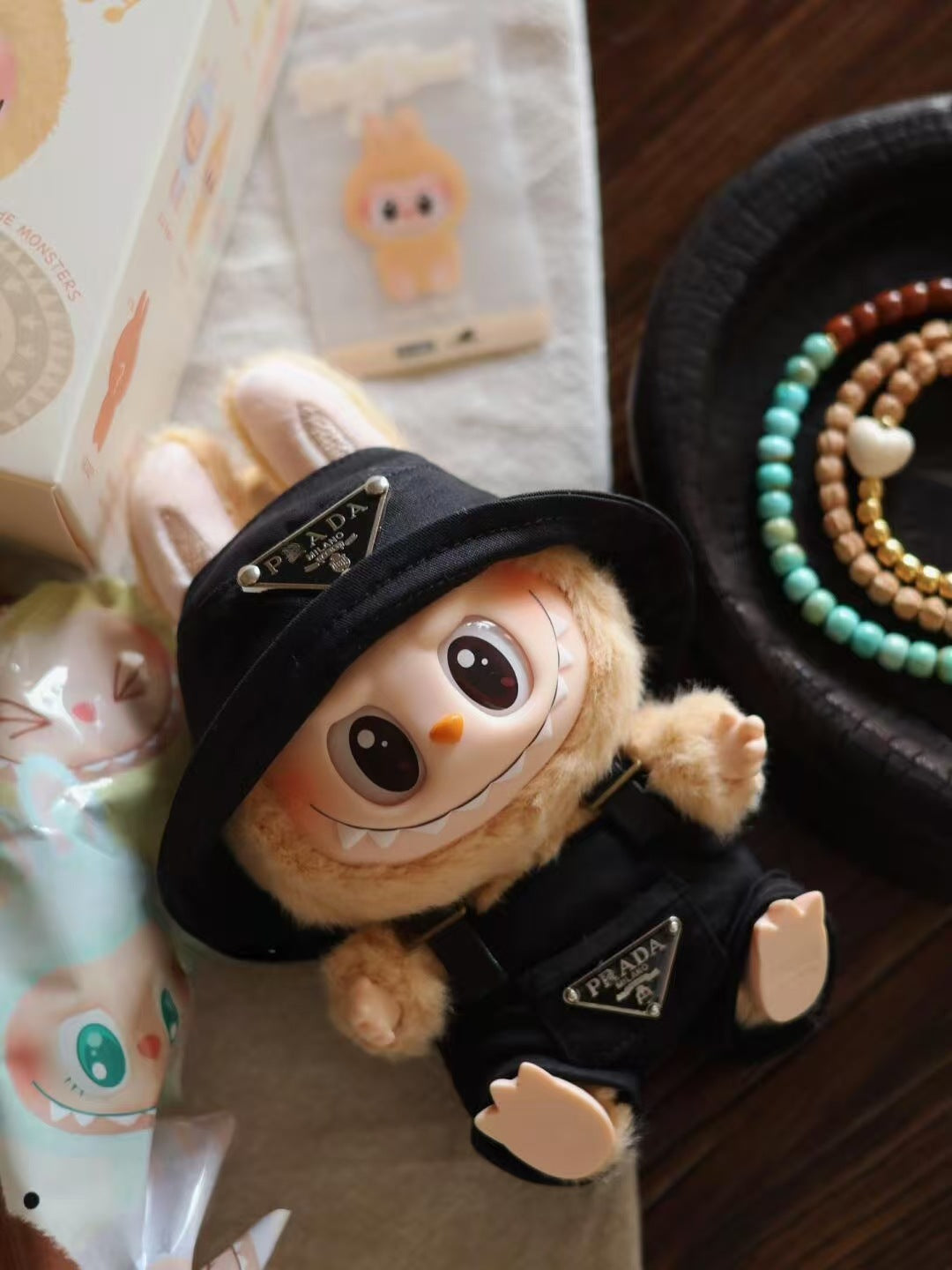 Labubu Doll Outfits - Overalls & Hats for 1st & 2nd Gen Labubu