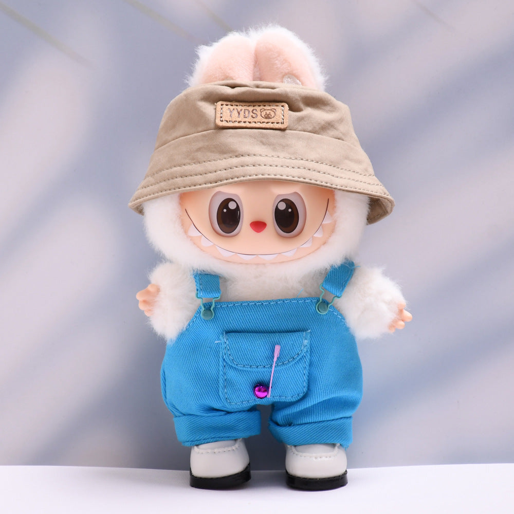 Baby clothes only] one or two generation pendant labubu clothes colorful pocket suspenders suit suit cloth cloth baby clothes