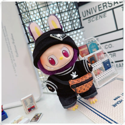 Labubu Doll Outfit - Cute Cotton Coat & Accessories for 10cm & 17cm Vinyl Dolls